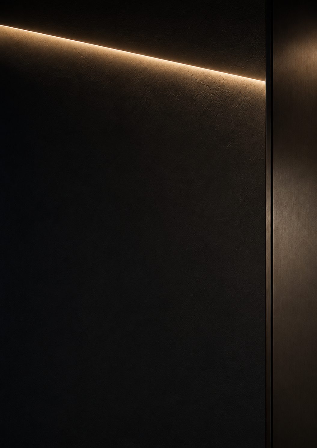 Concealed strip lighting in the WANN House renovation